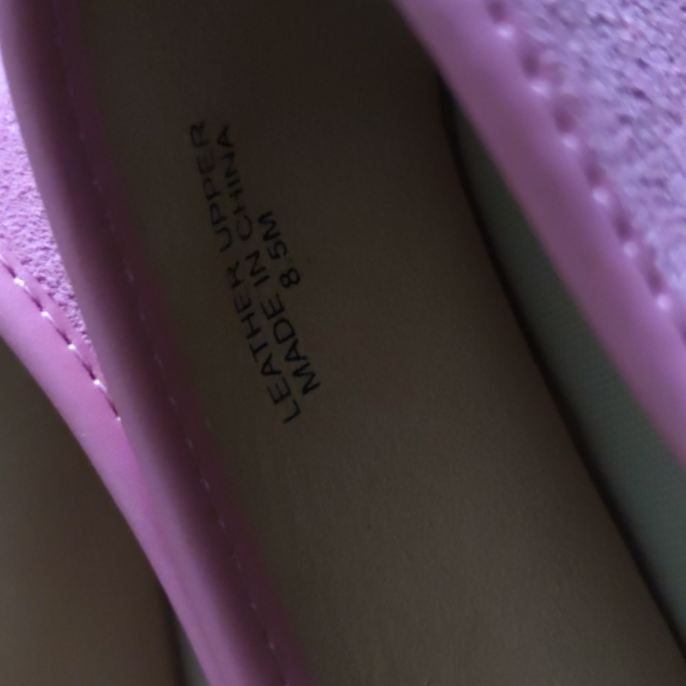 Talbot Suade Desert Rose with leather toe cap, slip on espadrilles Size 8.5 - Picture 4 of 6